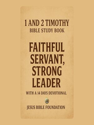 cover image of 1 and 2 Timothy Bible Study Book